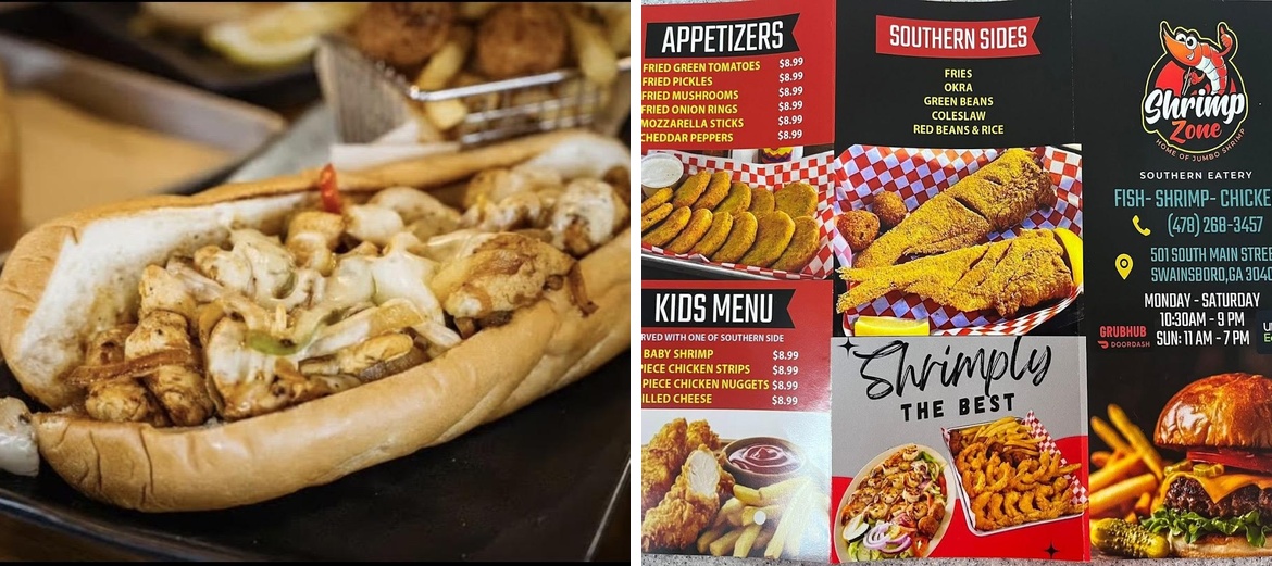 Shrimp Zone Southern Eatery Menu